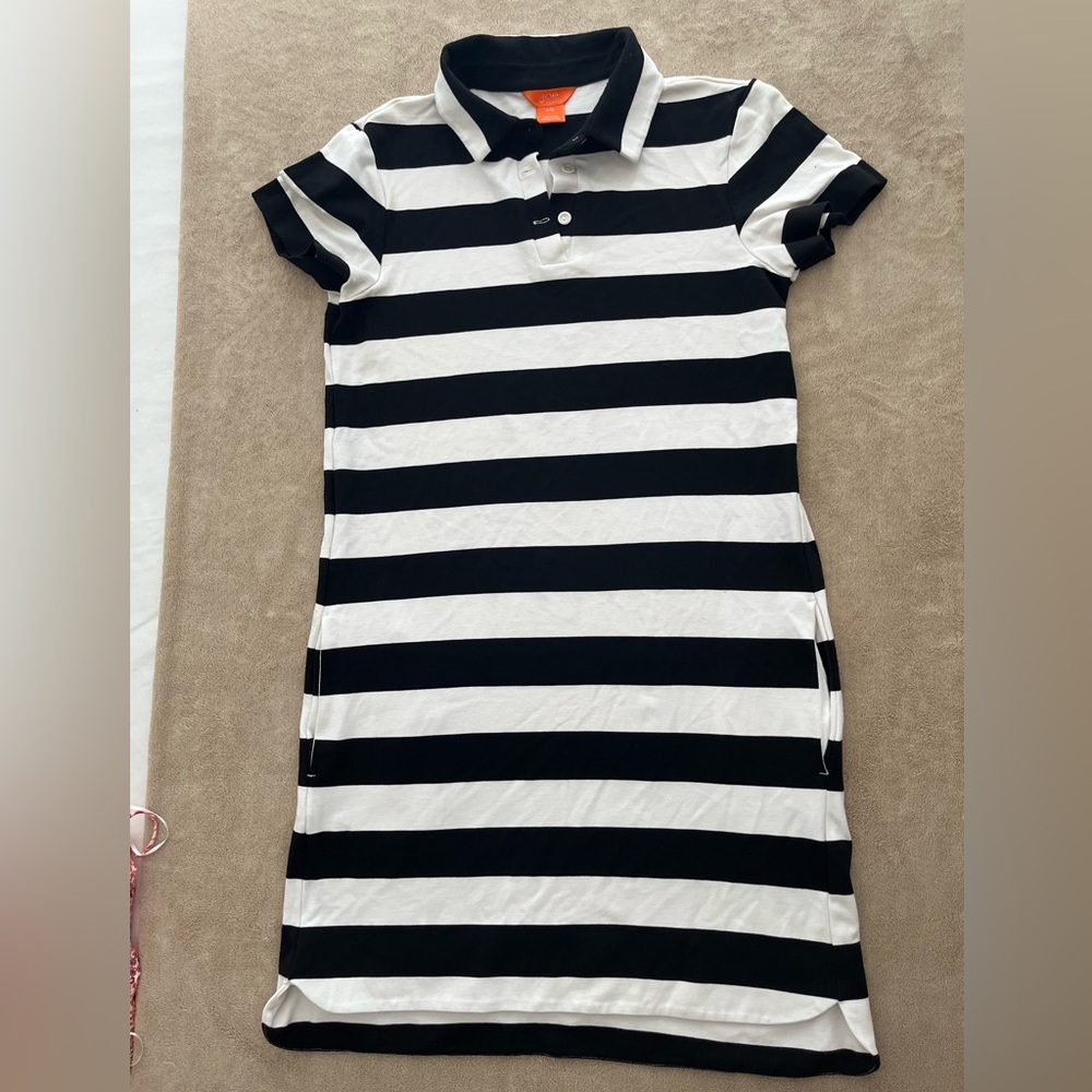 Joe Fresh Monochrome Striped Dress